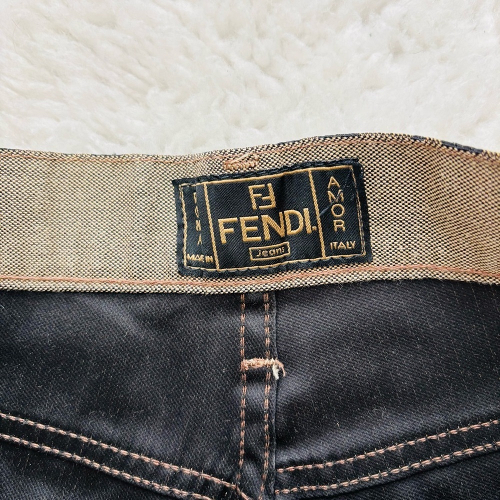Fendi High Waist Women’s Tan Pants size EU 43 US 29 - Picture 6 of 16